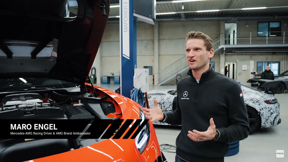 Маро Энгель, немецкий автогонщик, амбассадор бренда  Mercedes-AMG