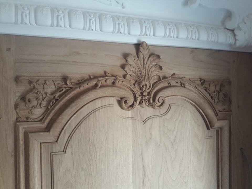 Резьба по дереву резные панели для стен в стиле барокко.