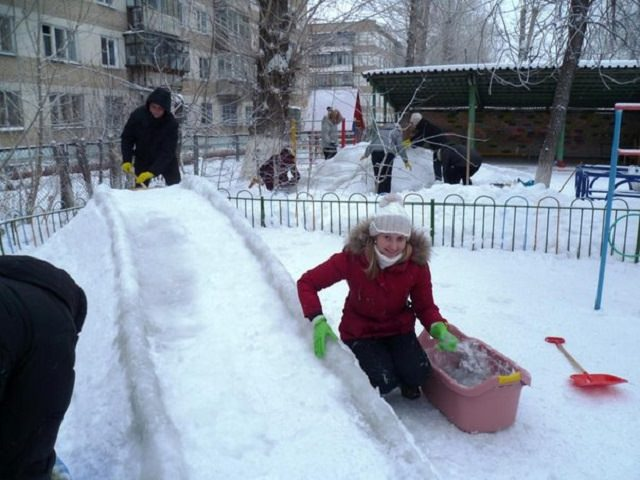Пробуем готовую горку 