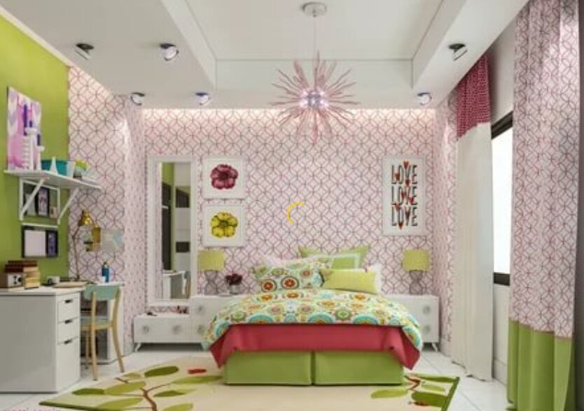 Пример интерьера для детской комнаты