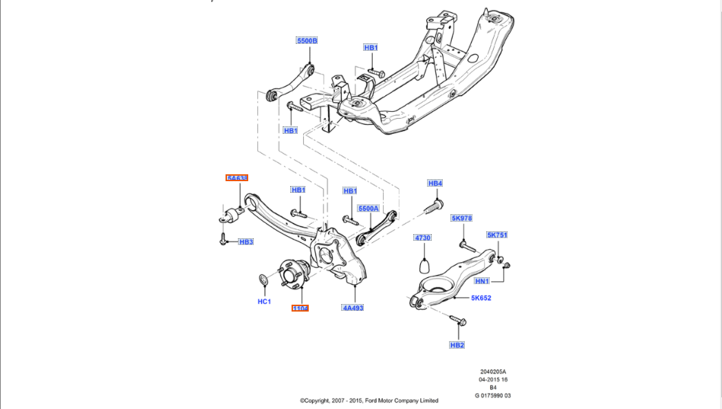 Ford Focus II > задняя подвеска