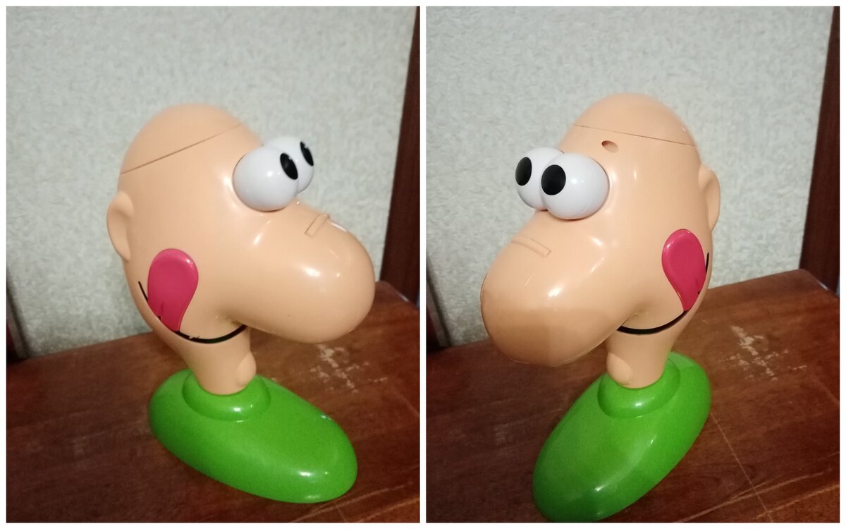 Это не отзеркаленное фото, а снимок с двух разных сторон