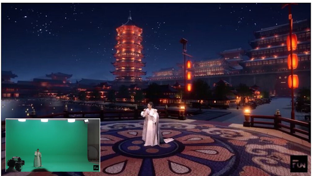 Виртуальная студия телеканала — демонстрация