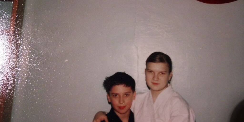 Автор во времена занятий каратэ)