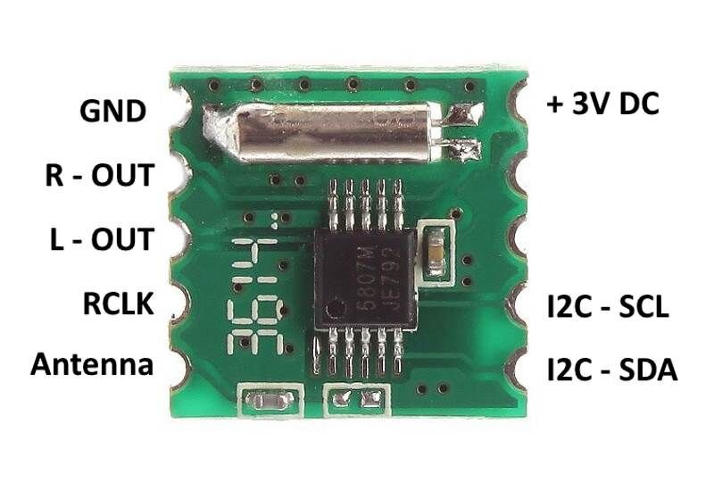 Rda5807 схема подключения