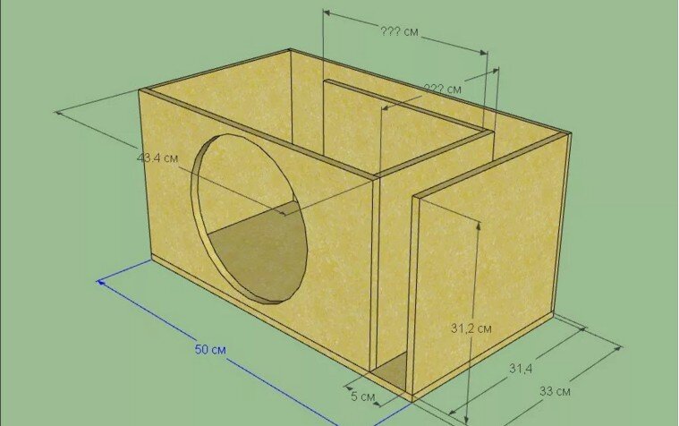 Как рассчитать короб для сабвуфера