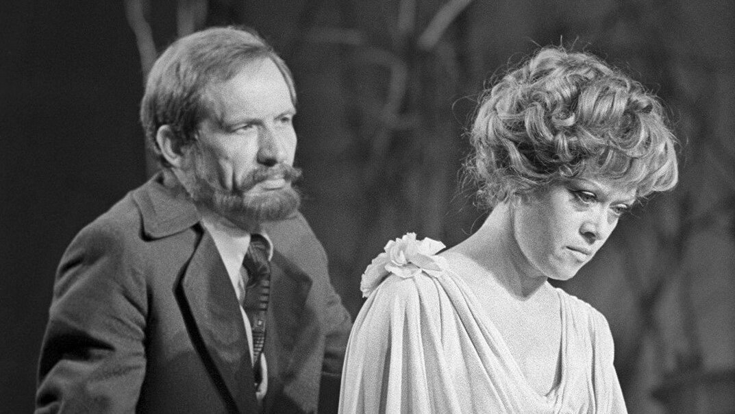 Лопахин и Раневская — спектакль «Вишнёвый сад», 1983 год