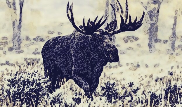 Рис. Лось. 
