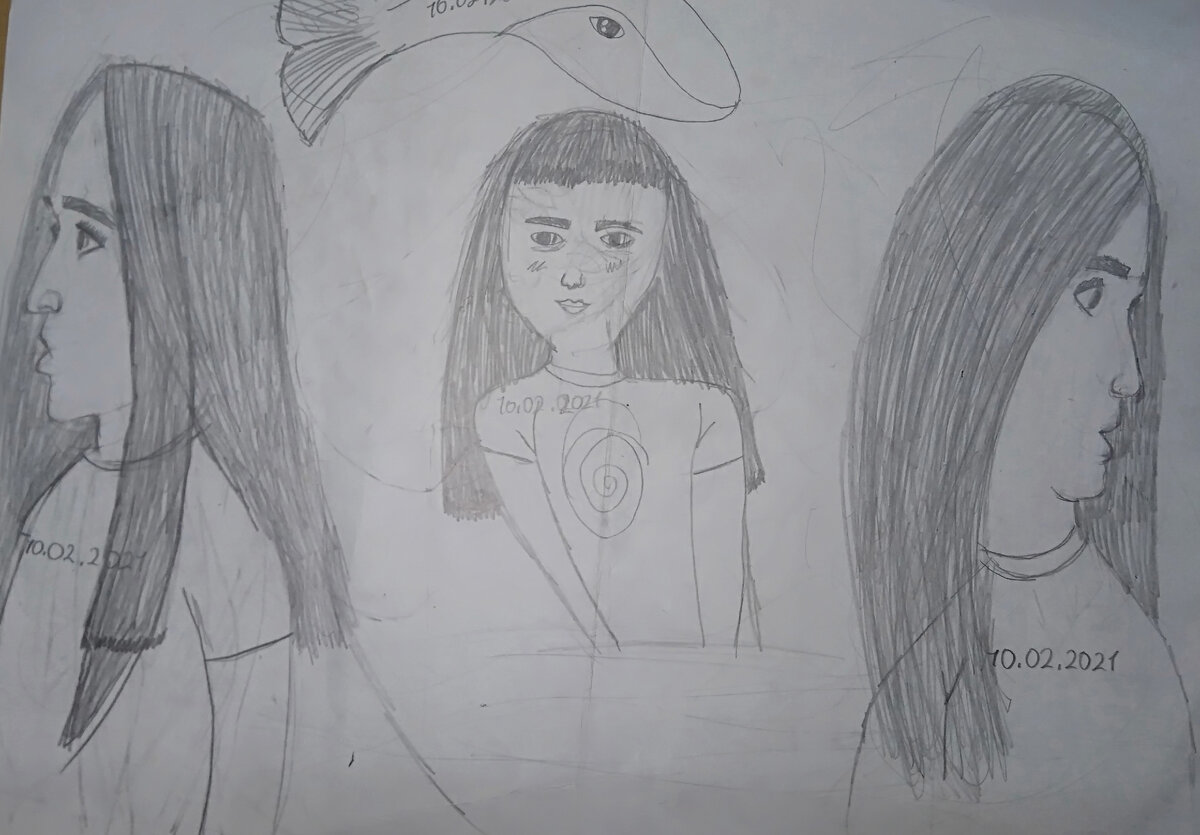 Рисунок моей дочери Элины 8 лет