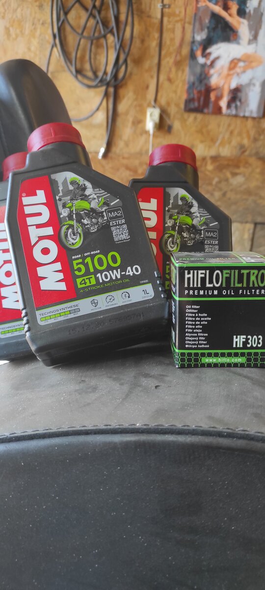 Motul  5100 10W-40, фильтр HF303