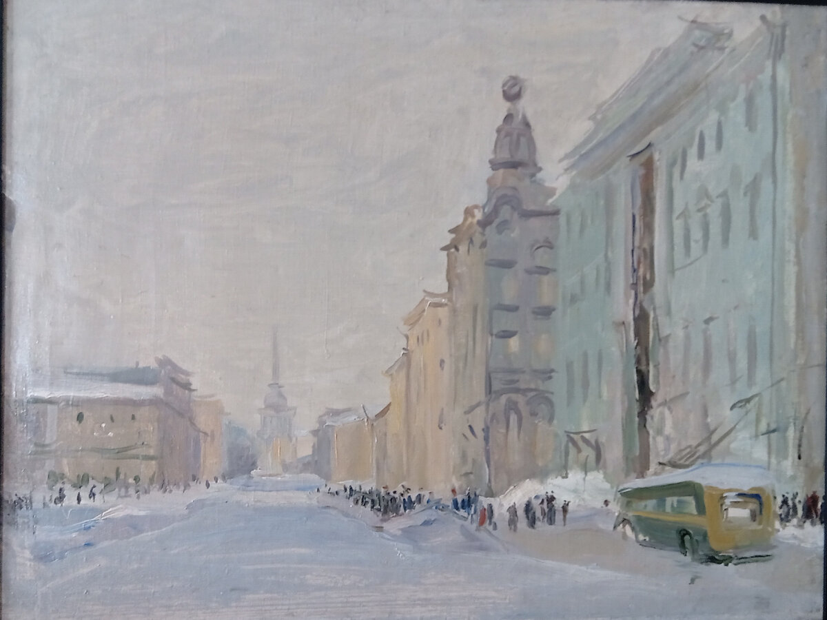 Пакулин В. В. Невский проспект (Напротив Казанского собора). 1942