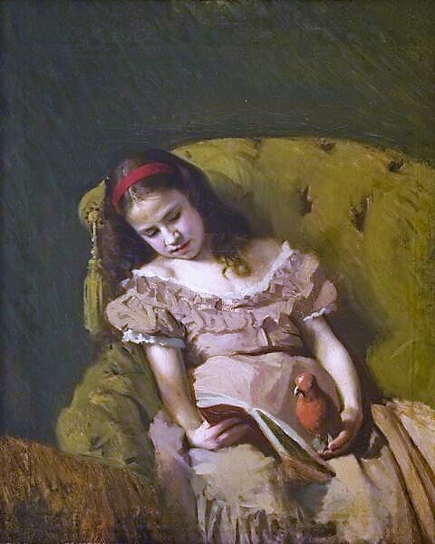 Крамской И.Н., «Книги одолели»,1872, холст, масло, 54 × 47 см, Воронежский областной художественный музей имени И. Н. Крамского
