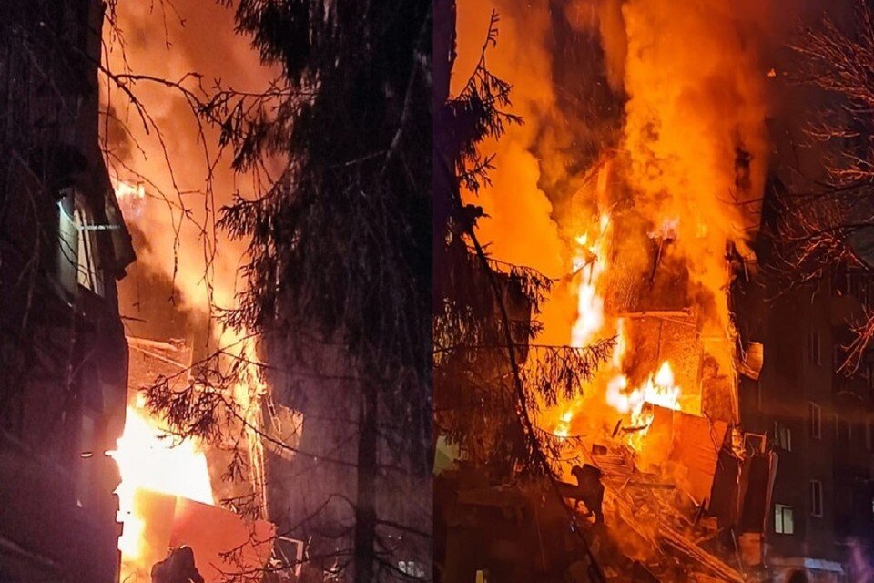     Названа причина мощного взрыва в пятиэтажке на Линейной,39 в Новосибирске. Фото: предоставлено читателями.