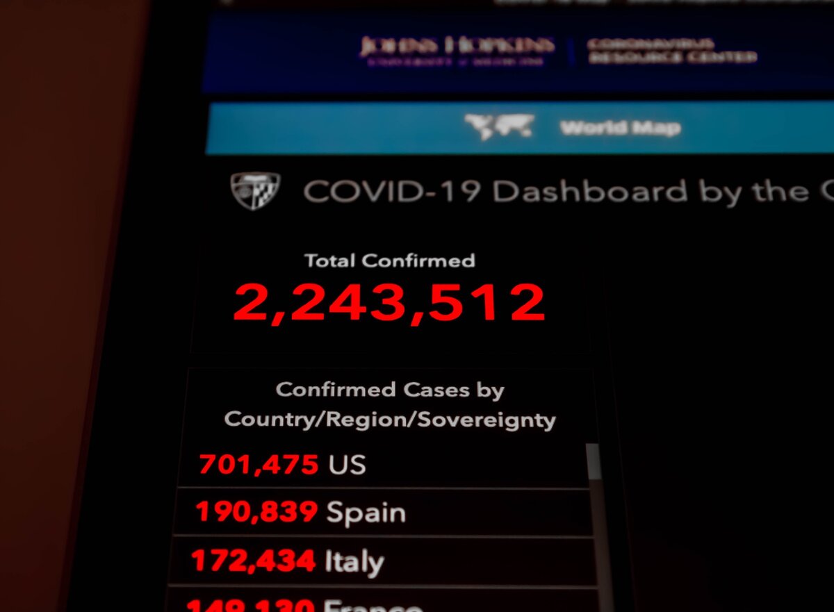 Иллюстрация автора James Yarema. Статистика Covid-19