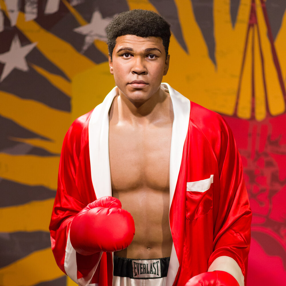 Восковая фигура Мохаммеда Али в музее мадам Тюссо В Стамбуле