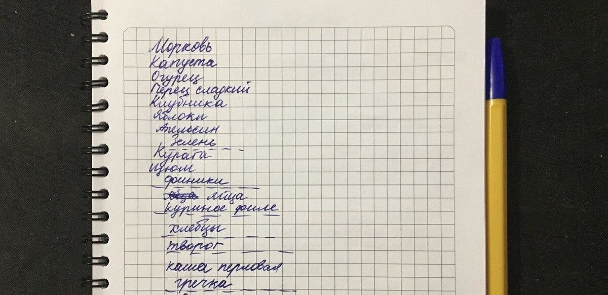 Так выглядит мой список холостяка:)