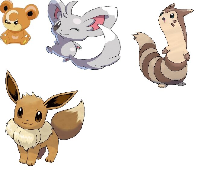 Покемоны. Одинокие покемоны. Минчино эволюция. Покемоны нормального типа. Покемоны нормального типа.