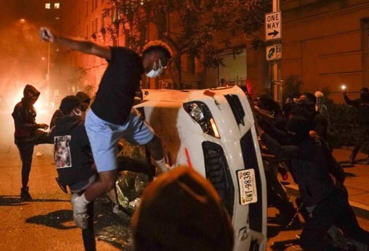 Погромы в США. Фото из свободных источников.