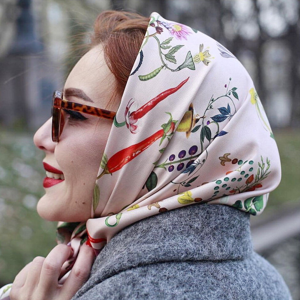 Платки на голову для женщин