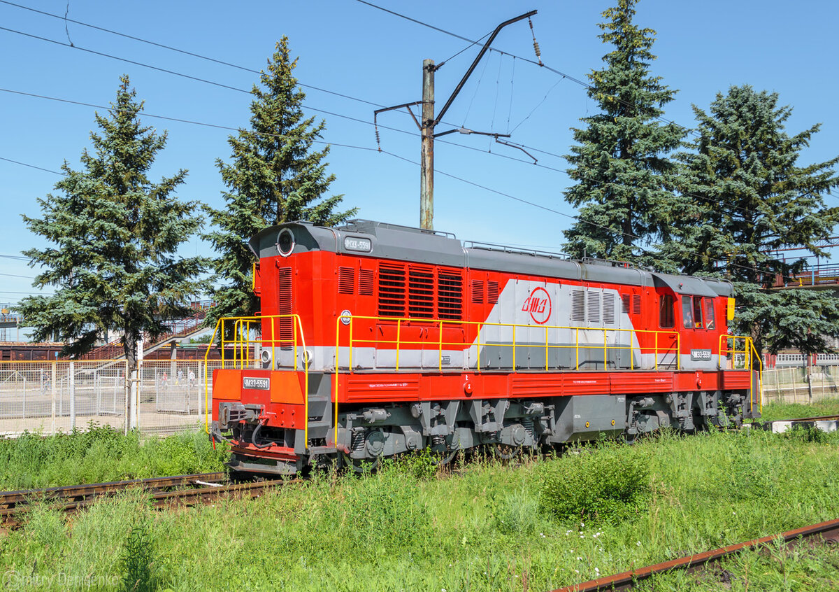 Отремонтированный тепловоз ЧМЭ3-5591, фото Дмитрий Денисенко