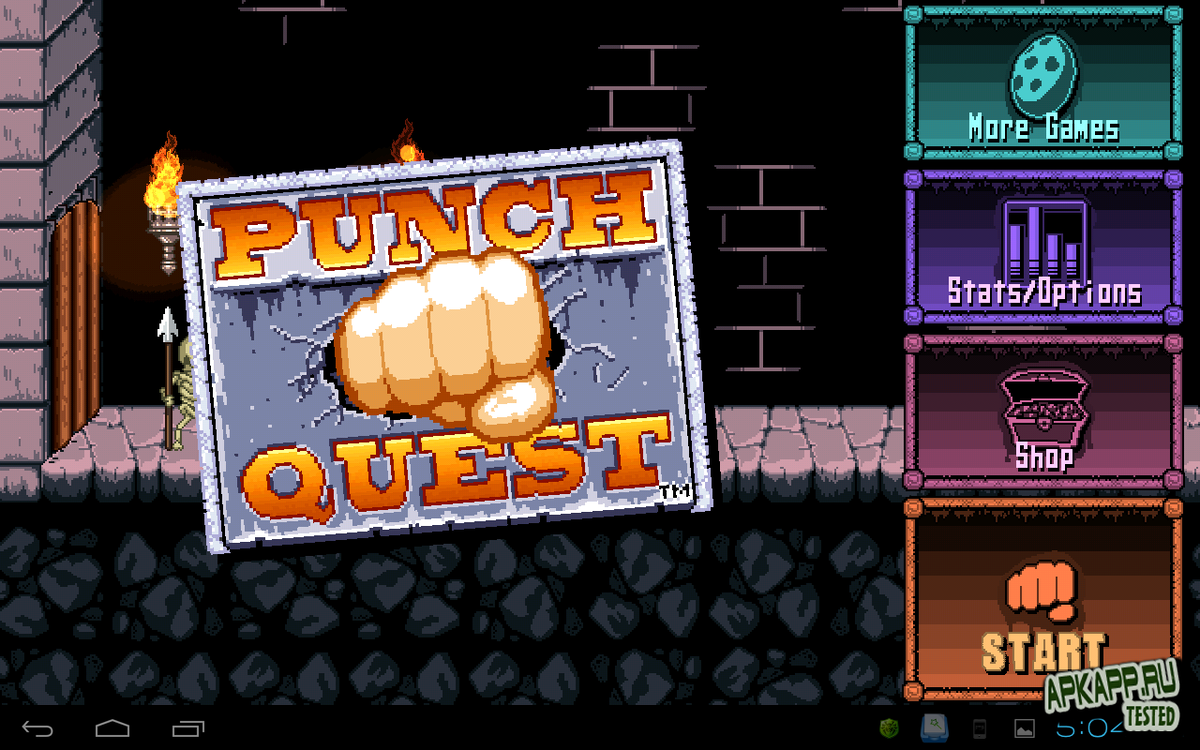 Начистить кому-нибудь рожу хочет даже меню этой игры