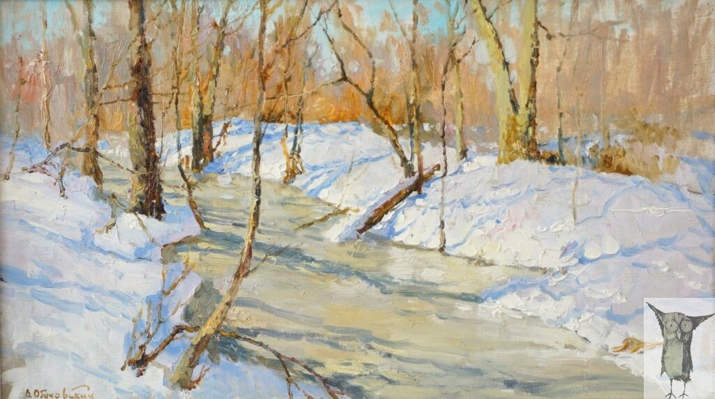 Валентин Обуховский Март 40×70 хм 2018 г — 34 000 рублей