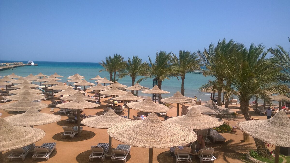 Пляж отеля Nubia Aqua Beach Resort 5* (Хургада)