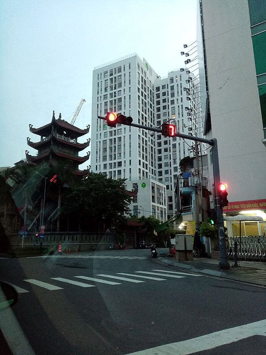 Утренний Хошимин, дорога в аэропорт