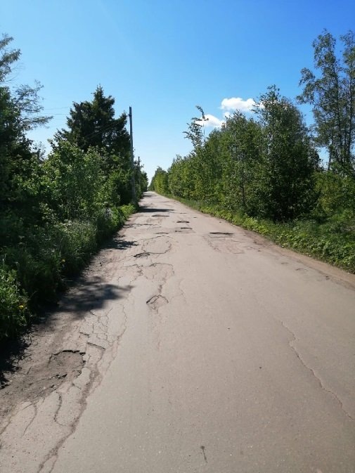 Дорога у поселка Апраксин. Фото из ВК-группы "Красивая Ленобласть" 