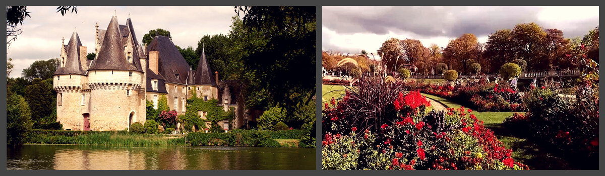 Замок во Франции, французский сад. Фото из Яндекса 