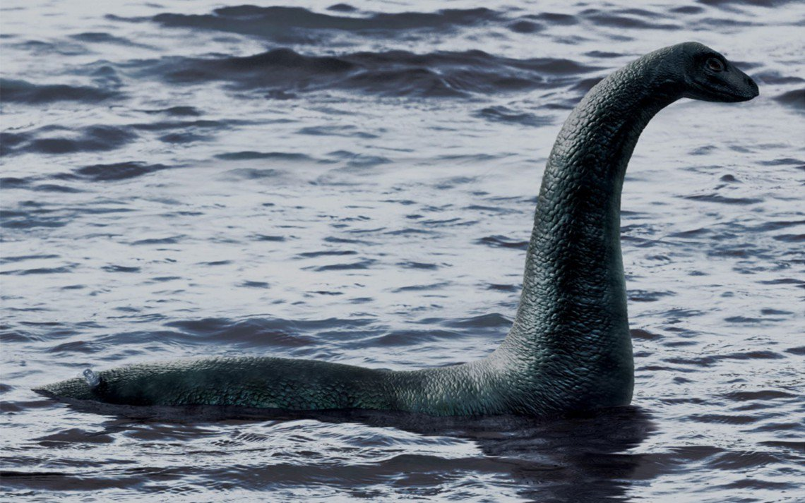 Предположительно Лох-Несское чудовище