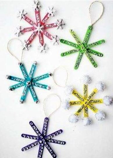 Канзаши Снежинки Ободок Волшебная Палочка Kanzashi Snowflake Headband