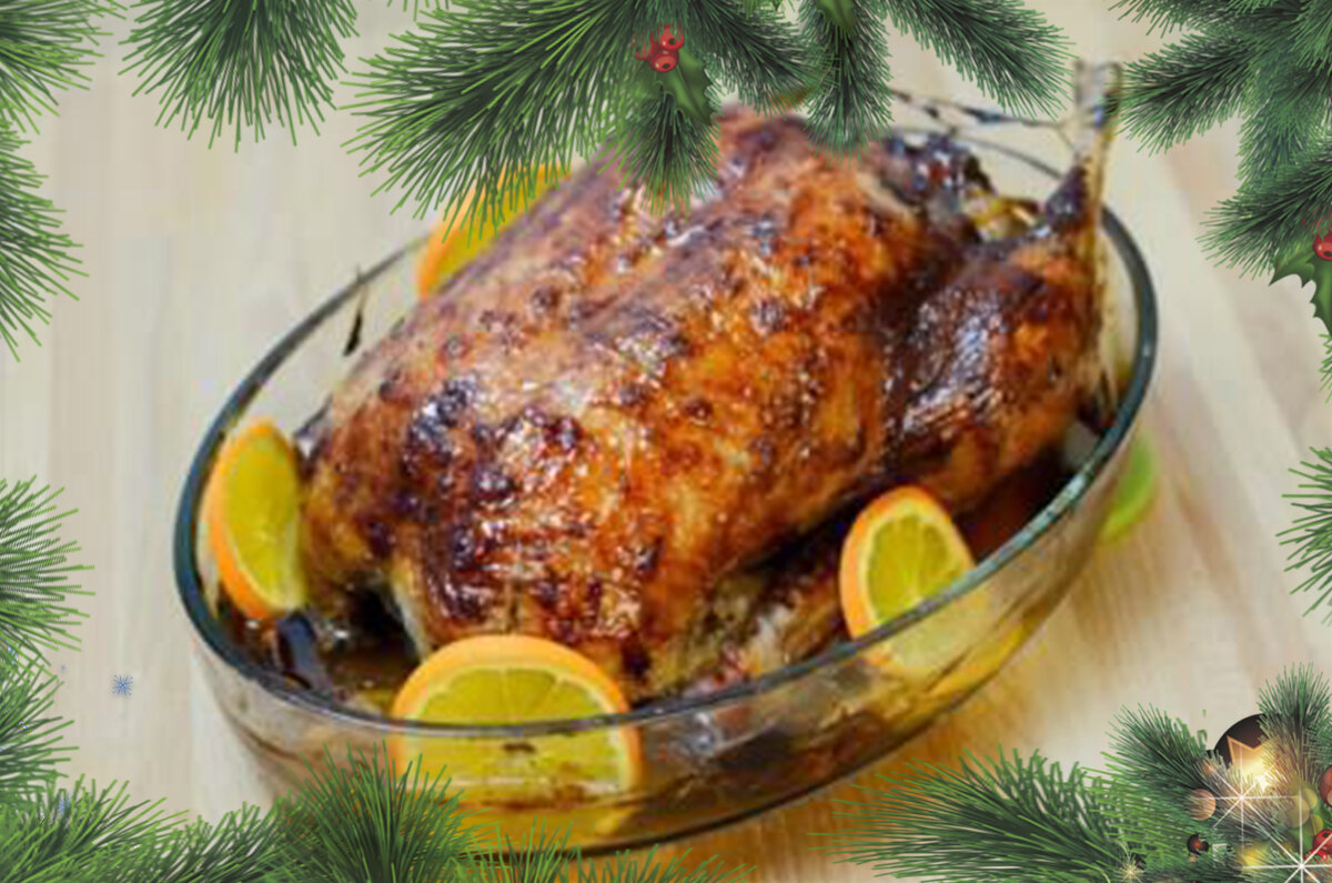 Готовая запечённая уточка 