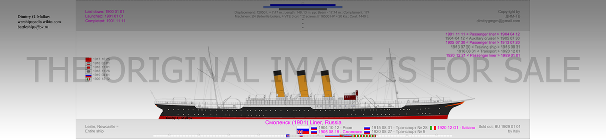 Вспомогательный крейсер/лайнер Рион/Смоленск