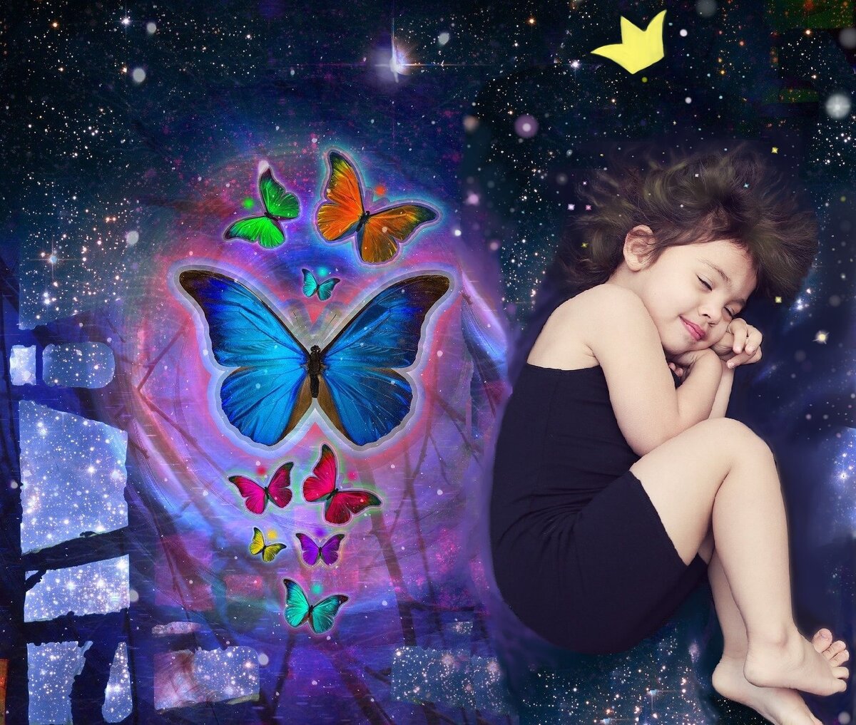 Коллаж мой. Составлен из изображений, взятых с сайта Pixabay и обработан в MyPaint.