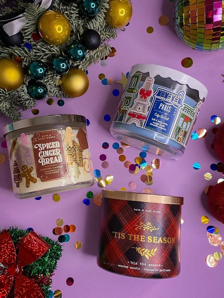 Новогодние свечи Bath and Body Works
