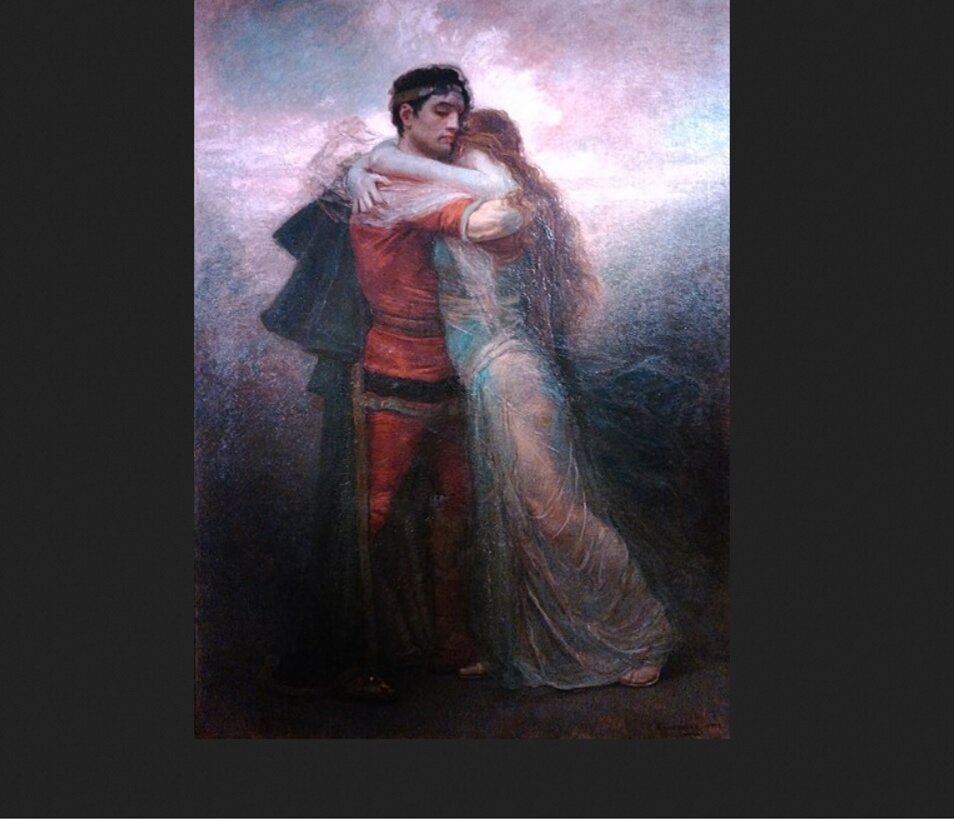 Рохелио де Эгускиса-и-Баррена "Тристан и Изольда (Жизнь)". 1912. Музей современного искусства, Сантантер (Испания)