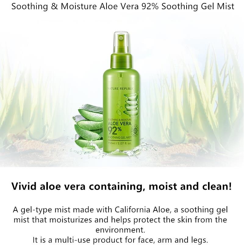 Nature republic soothing and moisture aloe vera 92% soothing gel mist