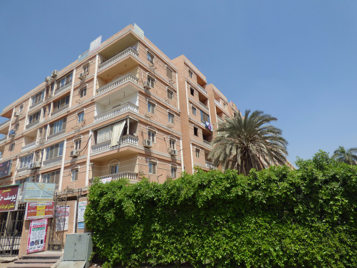 Fig. 2. Egypt, Cairo, Al Haram street, residential home with palm & garden.