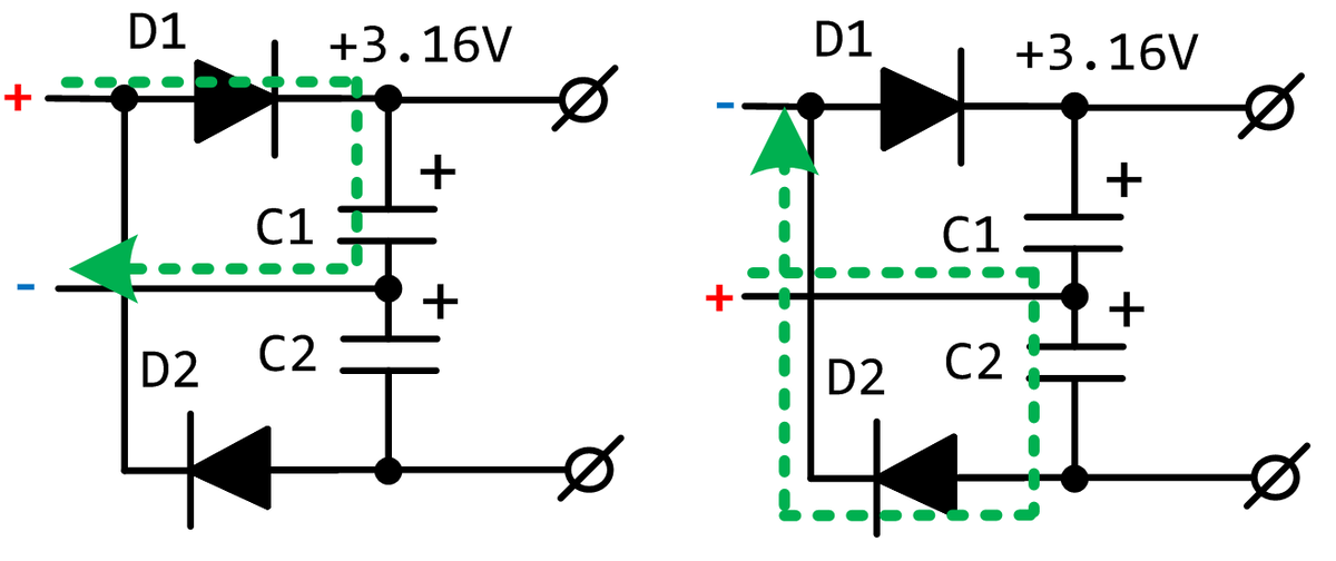 Схема умножителя напряжения на диодах и конденсаторах. Умножитель напряжения на диодах и конденсаторах. Как работает умножитель напряжения. Генератор на диодах и конденсаторе. Схема умножителей на Полярных конденсаторах.
