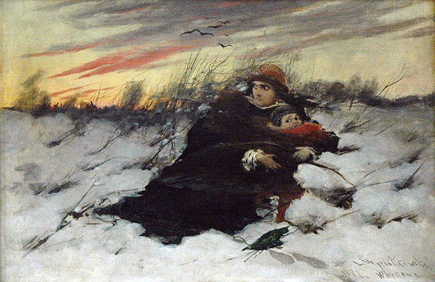 Бегство Марины Мнишек. Картина 