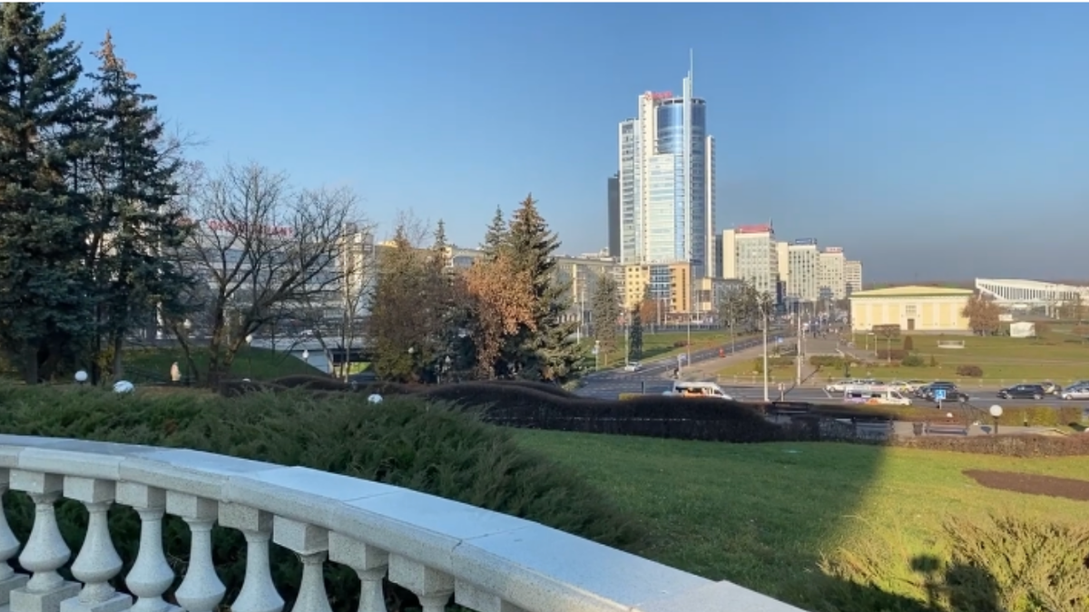 Вид на город со стороны смотровой площадки площади Свободы