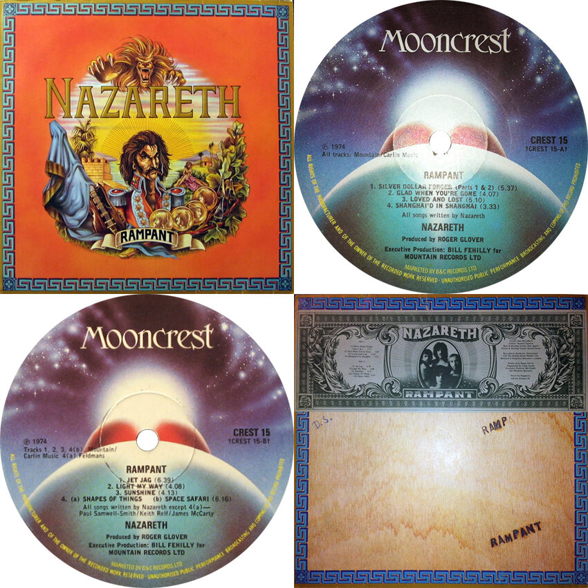 UK, 1974 - Mooncrest – CREST 15