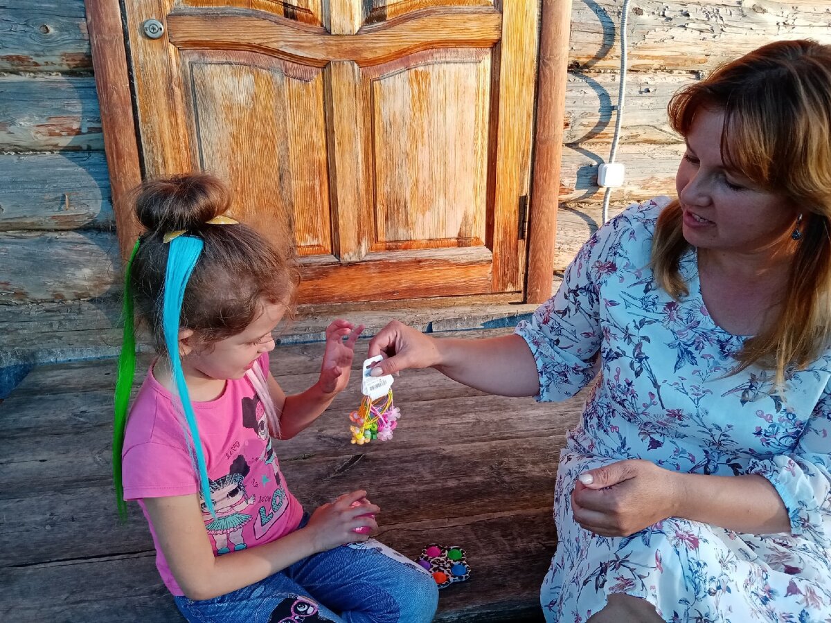 сестра Оля с моей дочерью