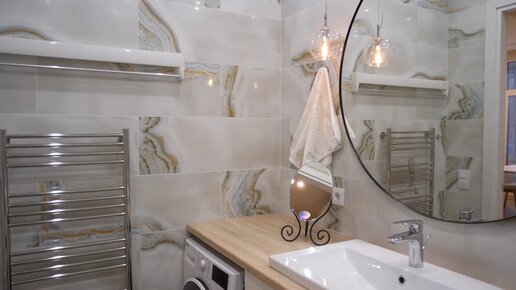 РЕМОнт ванной комнаты своими руками видео пошагово - Панелями ПВХ и Плиткой