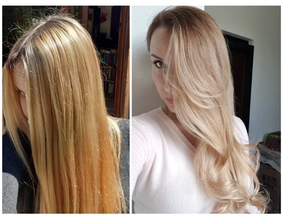 Как красят волосы в блонд в салоне