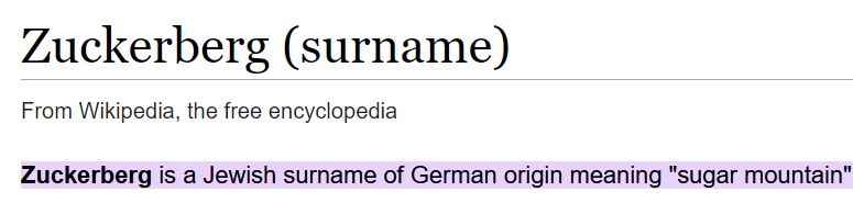 Дело в том, что если смотреть этимологию фамилии, то это еврейская фамилия, у которой немецкое "происхождение" - она значит "сахарная гора", и слово Berg в немецком действительно звучит почти как Берг, если записать кириллицей или русскими буквами. 