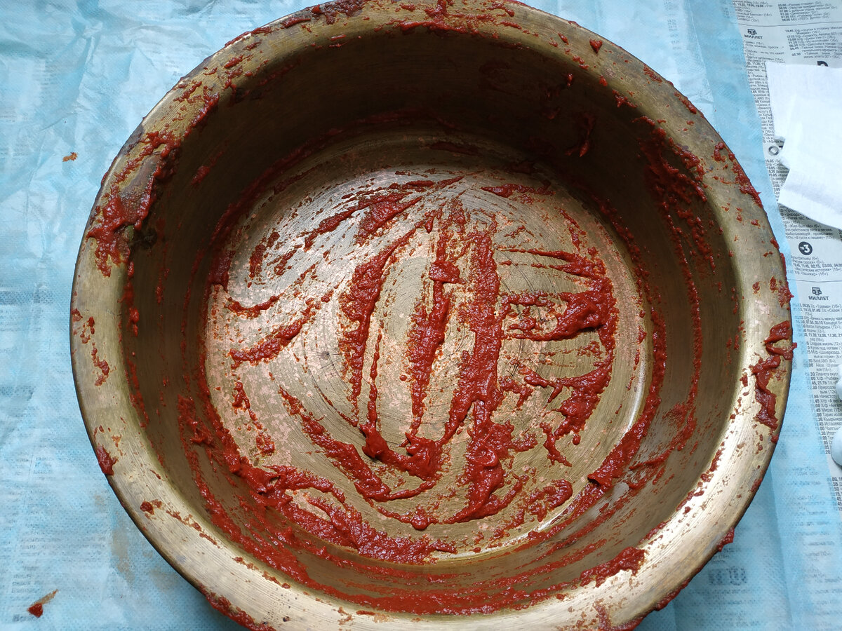 Обмазать таз томатной пастой и не замараться самому при этом - задача 80 уровня )