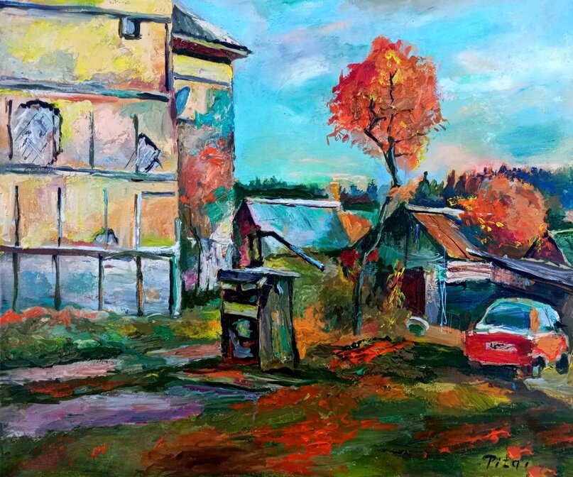 Картина "Блага цивилизации настигли пока не всех"