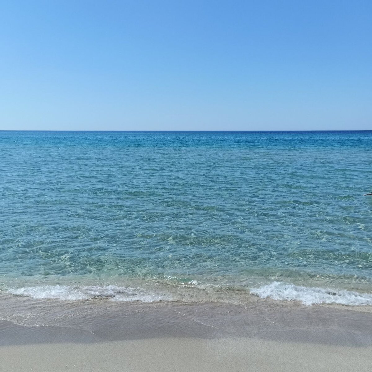 Крым, коса Беляус, чистейшее море.